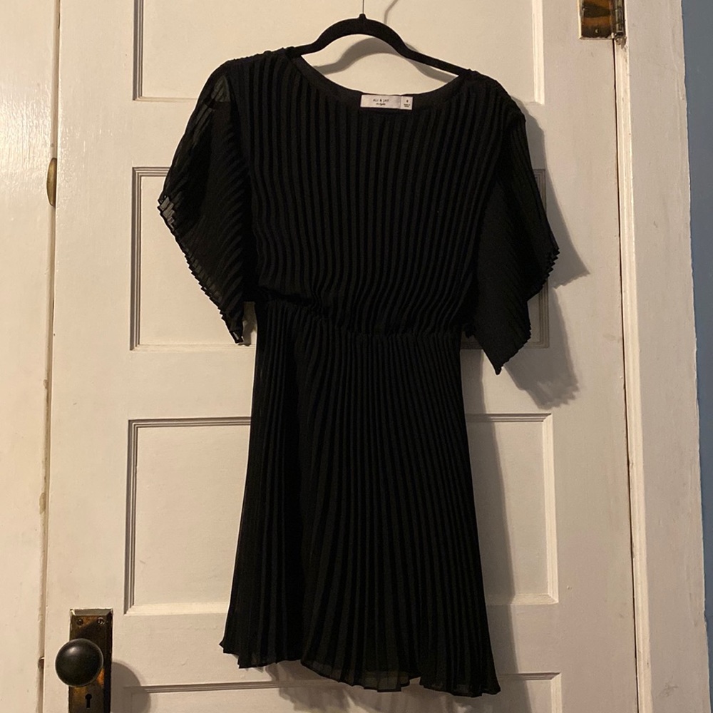 Ali & Jay black pleated dress